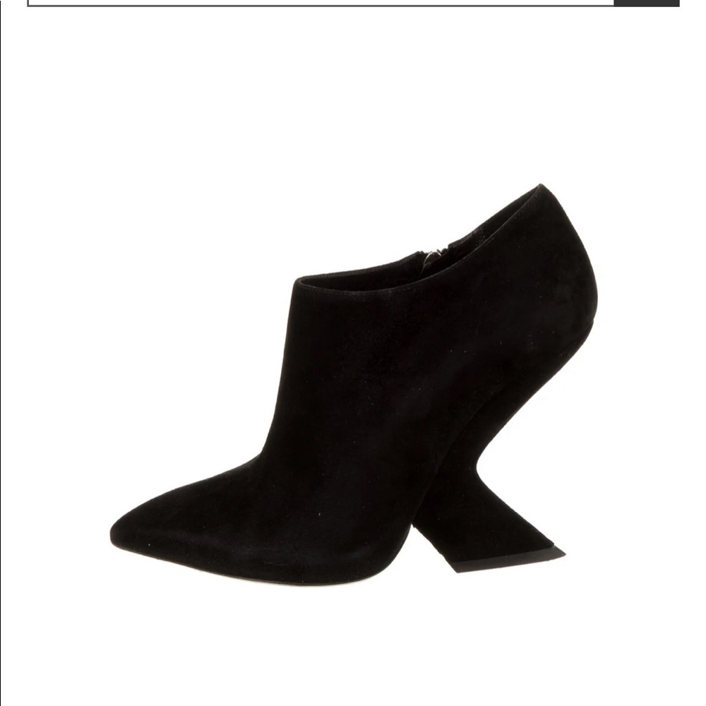 Christian Dior Suede Booties Black 39 1/2 - Picture 12 of 12